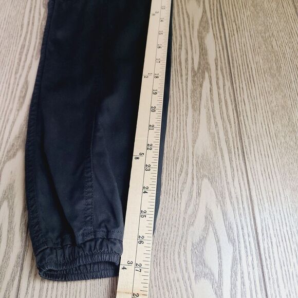 Dear John Cargo Jogger Pant XS Black Chambray Pockets Casual Lightweight Pull-On - Picture 12 of 12